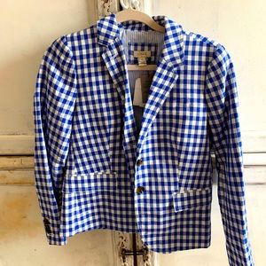 Gingham J Crew Blazer. Petite, New.